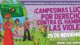 #25Nov – Llamado de Acción – La Vía Campesina: ¡Campesinas luchando por derechos, contra el hambre y las violencias!