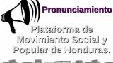 Honduras: Pronunciamiento